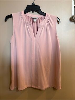 H&M Sleeveless Blush Pink Split-Detail Camisole size small